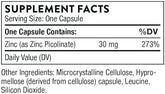 Thorne, Zinc Picolinate, 30 mg, 180 Capsules